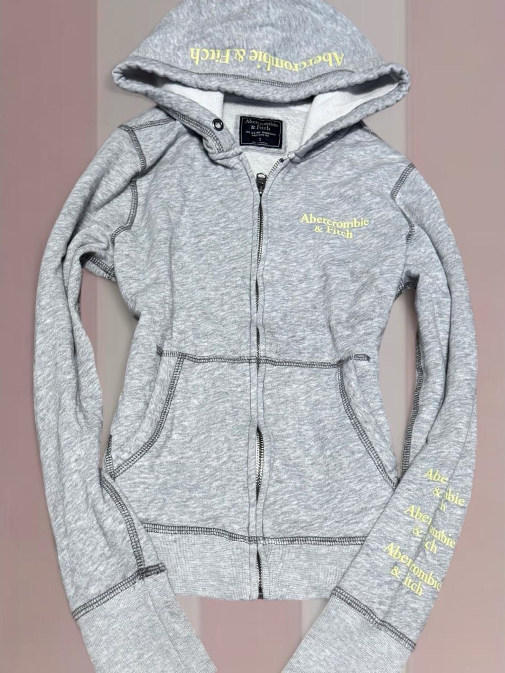 Abercrombie & Fitch Grey Zip Hoodie